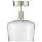 Access Lighting Port Nine Chardonnay, Chardonnay LED SemiFlush, Brushed Steel Finish, Seeded Glass 63147LEDD-BS/SDG - alternate 3